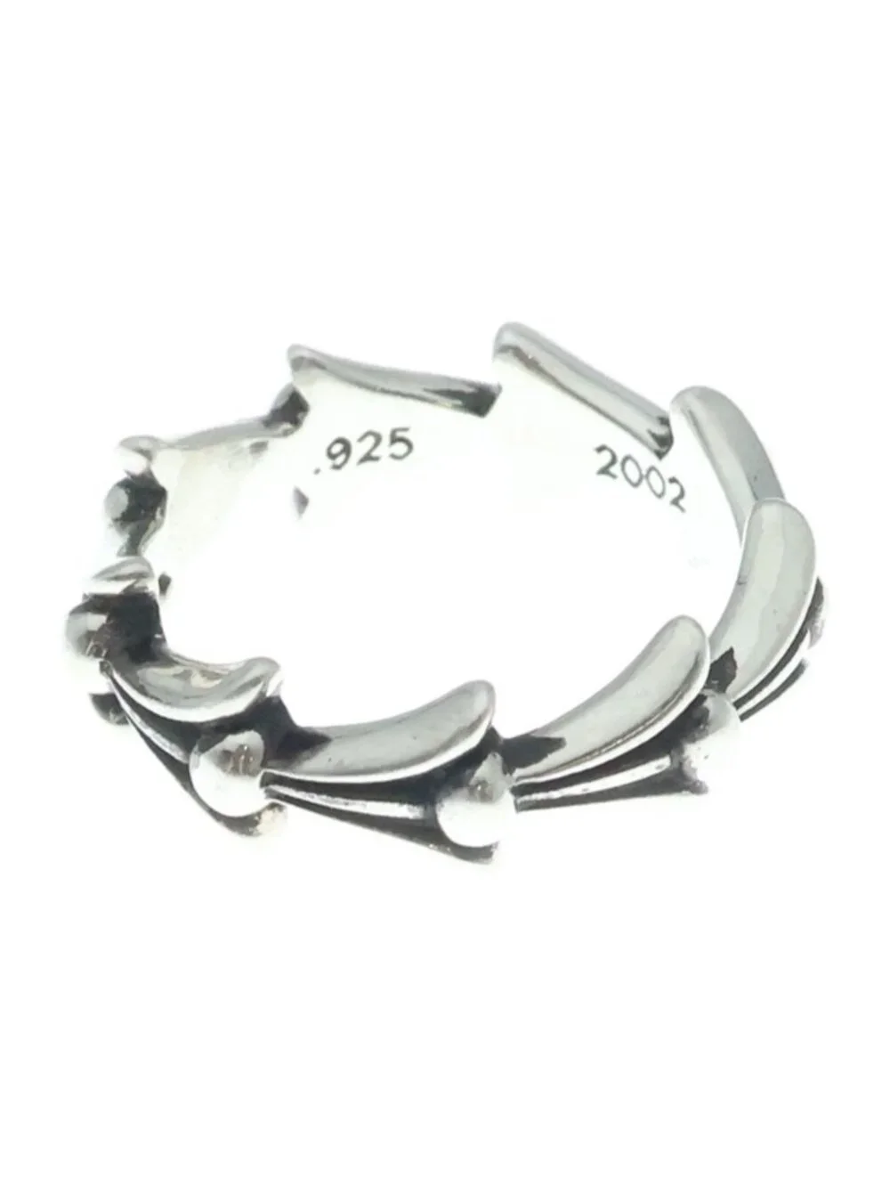 Chrome Hearts Cross Tail Ring Silver